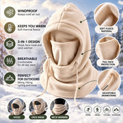 Daily frost 3 in 1 Hooded Scarf