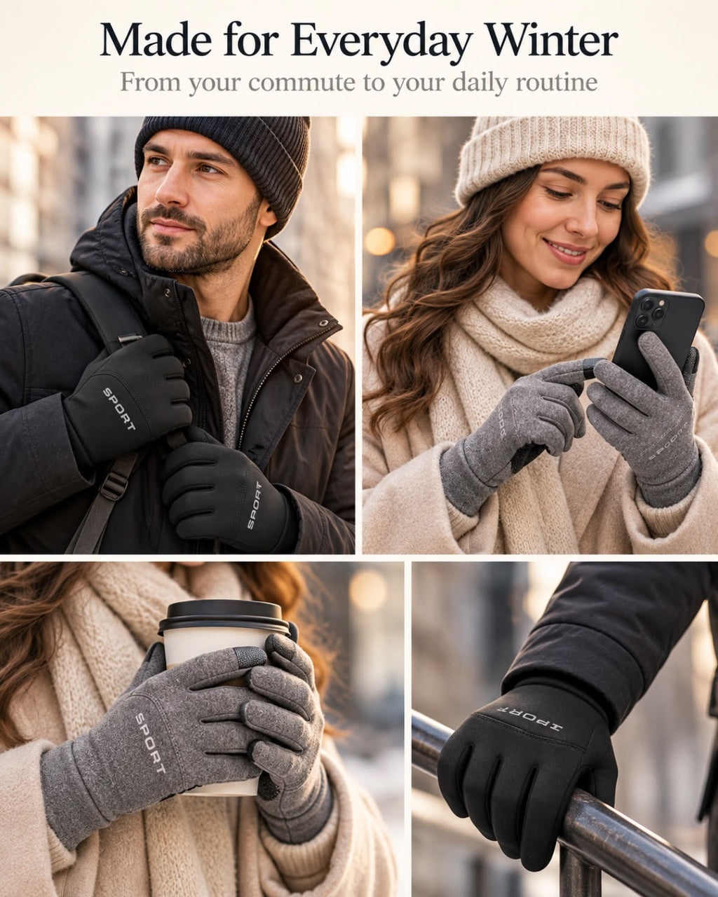 Daily Frost Thermal Touchscreen Gloves